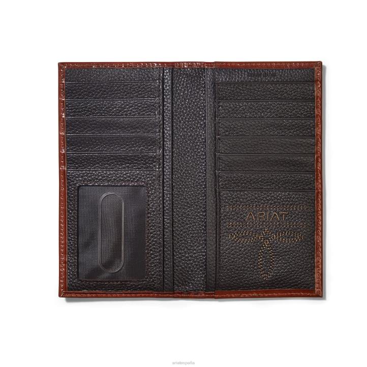 cartera rodeo placa diamante Ariat hombres broncearse accesorios 044J1785