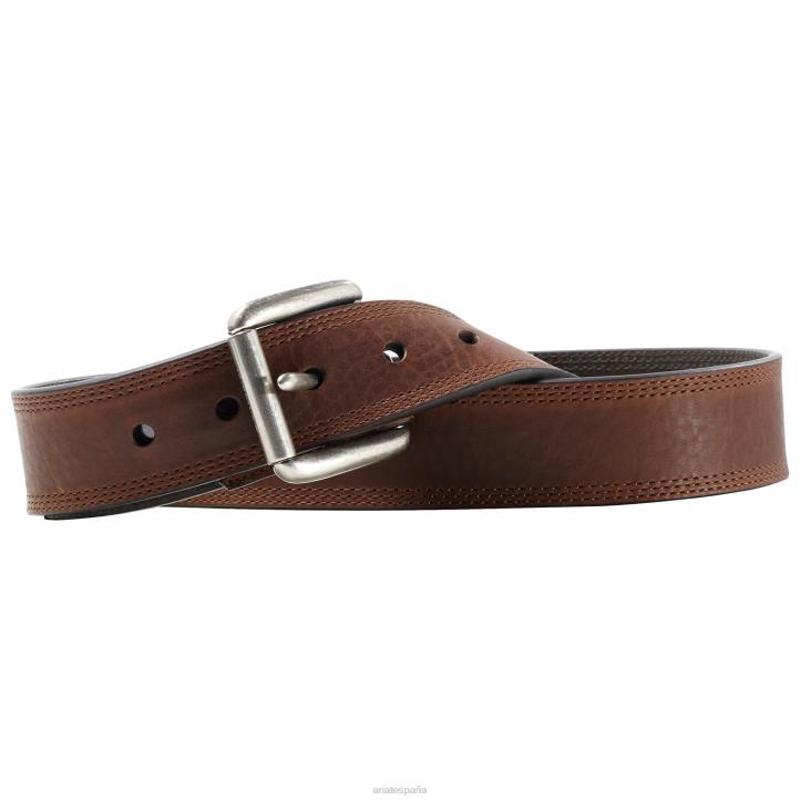 puntada de triple hilera Ariat hombres cobre oscuro accesorios 044J1839
