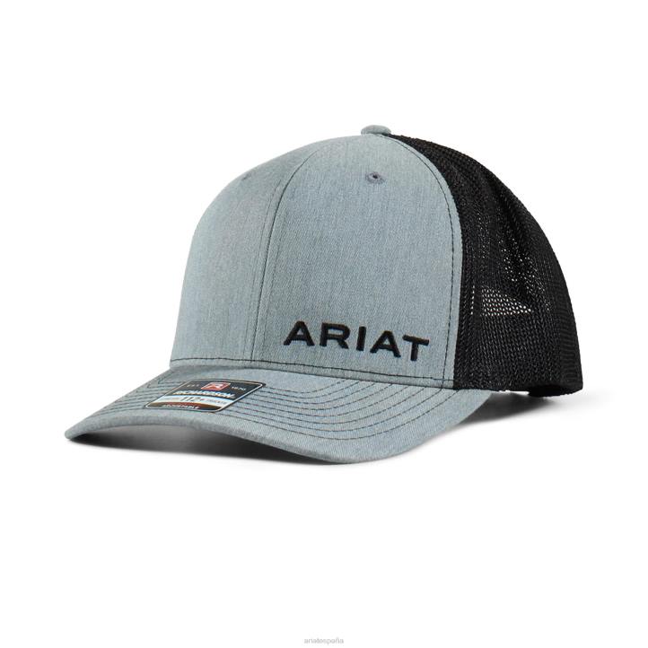 gorra con logo desplazado Ariat hombres gris accesorios 044J1931