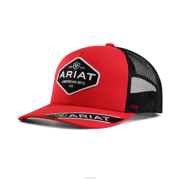 gorra con logo hexagonal Ariat hombres negro accesorios 044J1902