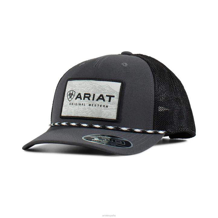 gorra grande con parche del logo Ariat hombres negro accesorios 044J1900