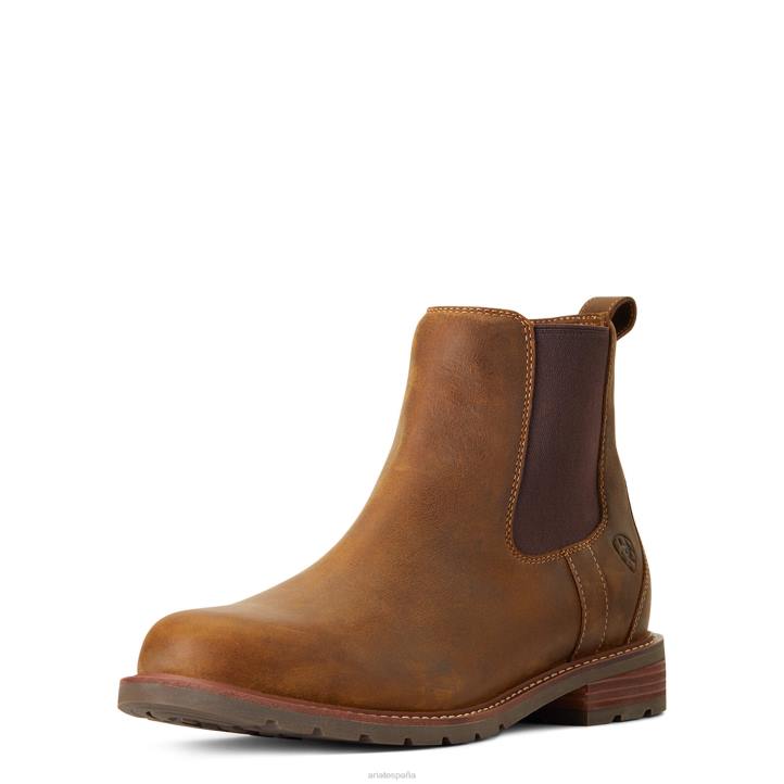 bota impermeable wexford Ariat hombres marrón desgastado calzado 044J402