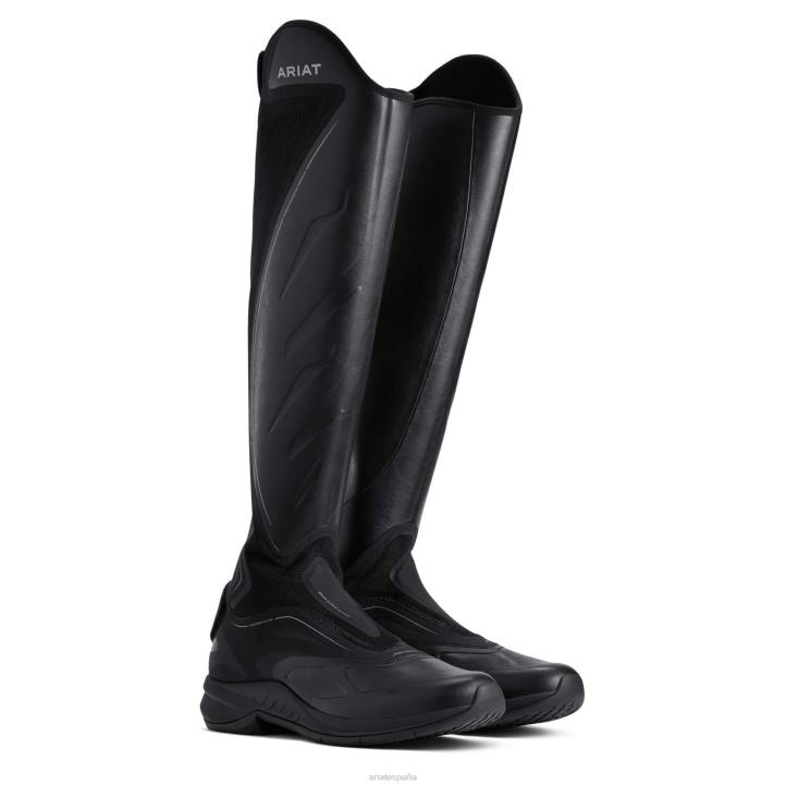 bota de equitación alta ascent Ariat hombres negro calzado 044J390