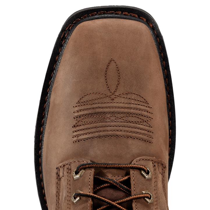 Bota de trabajo con punta de acero y punta cuadrada de 8