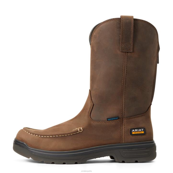 Bota de trabajo impermeable con punta Turbo Moc Ariat hombres moca calzado 044J333