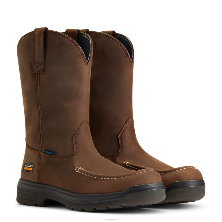 Bota de trabajo impermeable con punta Turbo Moc Ariat hombres moca calzado 044J333