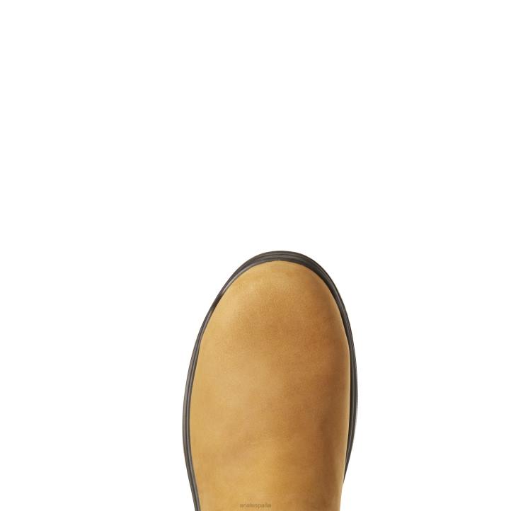 Bota de trabajo turbo impermeable con punta de carbono Ariat hombres corteza envejecida calzado 044J372