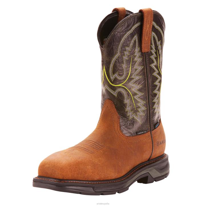 Bota de trabajo workhog xt impermeable con punta de carbono Ariat hombres corteza caída calzado 044J355