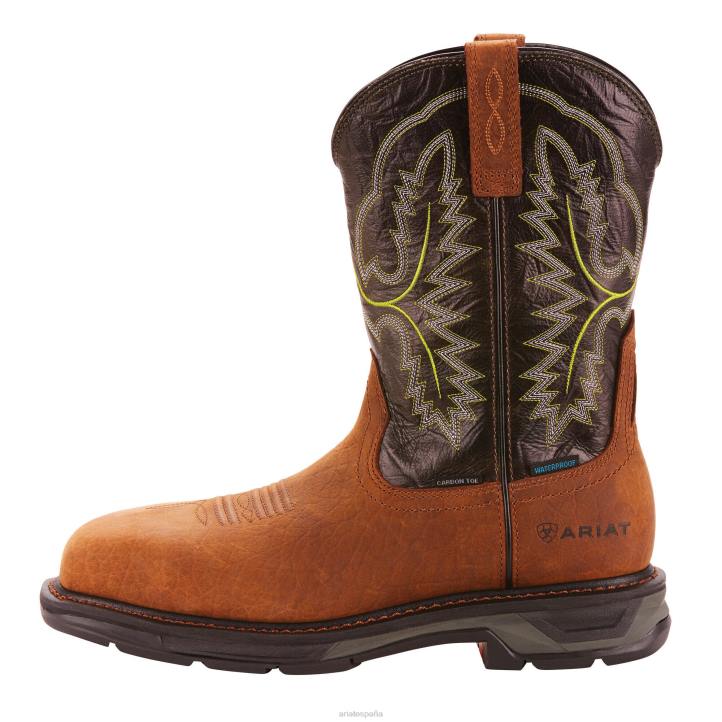 Bota de trabajo workhog xt impermeable con punta de carbono Ariat hombres corteza caída calzado 044J355