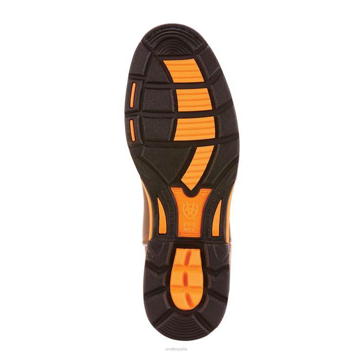 bota de trabajo impermeable workhog Ariat hombres marrón envejecido aceitoso calzado 044J225