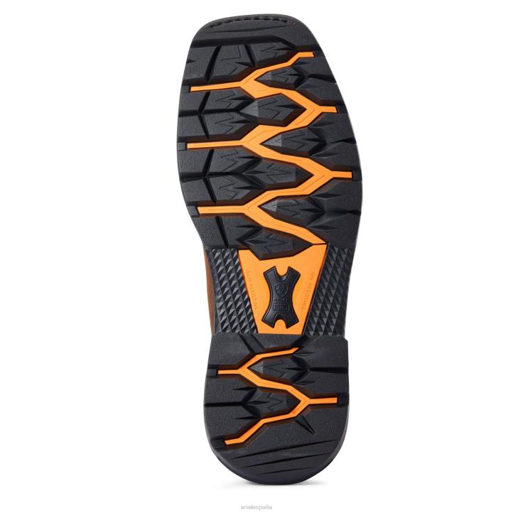 bota de trabajo para plataforma grande Ariat hombres marrón centeno calzado 044J315