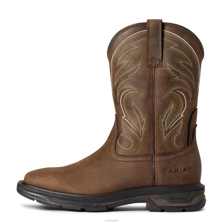 bota de trabajo workhog xt álamo Ariat hombres marrón angustiado calzado 044J324