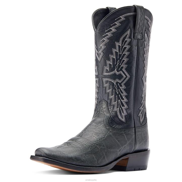 Bota vaquera Futurity Showman Ariat hombres estampado de elefante negro calzado 044J36