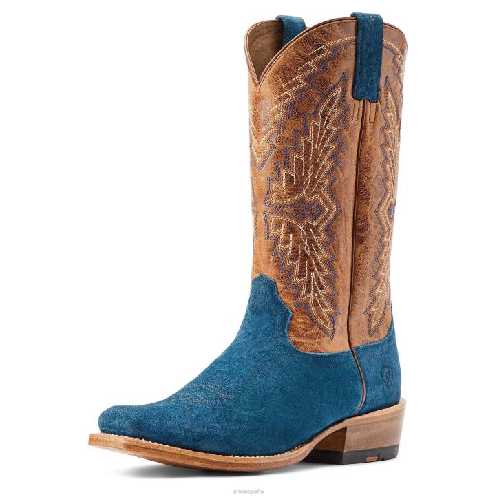 Bota vaquera Futurity Showman Ariat hombres piedra azul calzado 044J41