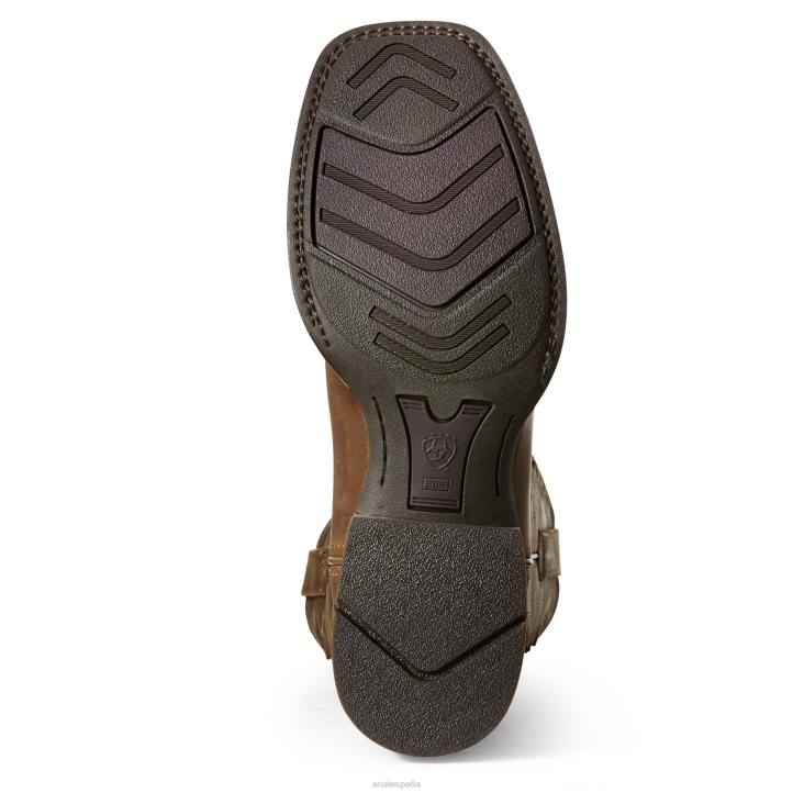 Bota vaquera Quickdraw Venttek Ariat hombres marrón angustiado calzado 044J66