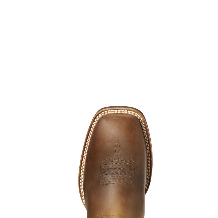 Bota vaquera Quickdraw Venttek Ariat hombres marrón angustiado calzado 044J66