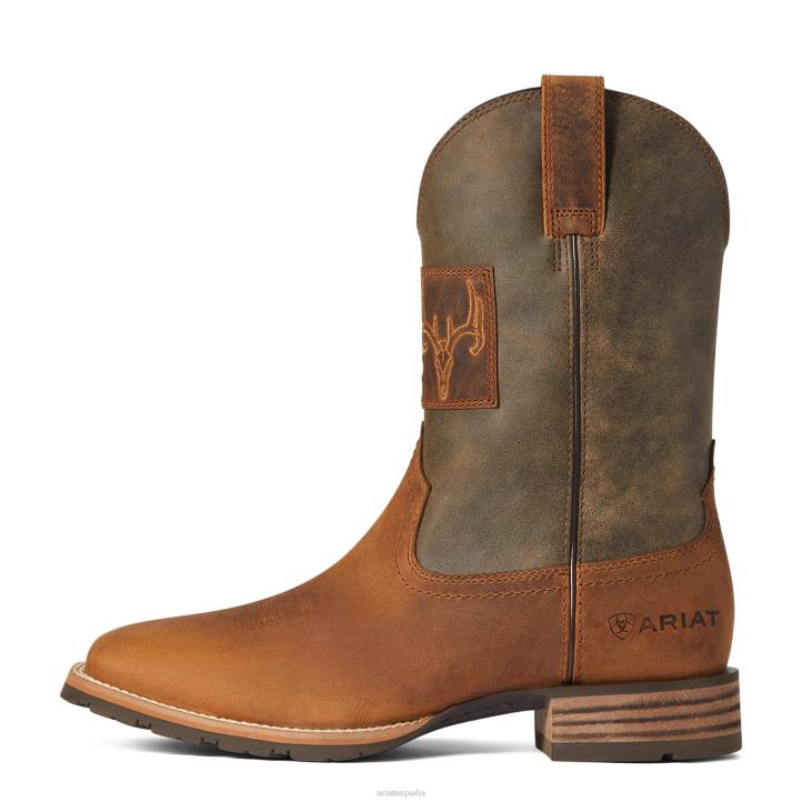 Bota vaquera híbrida Patriot Country. Ariat hombres casper marrón calzado 044J76