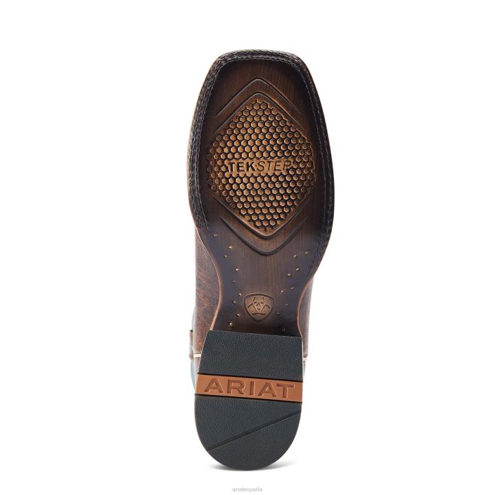 bota occidental Ariat hombres marrón quemado calzado 044J59
