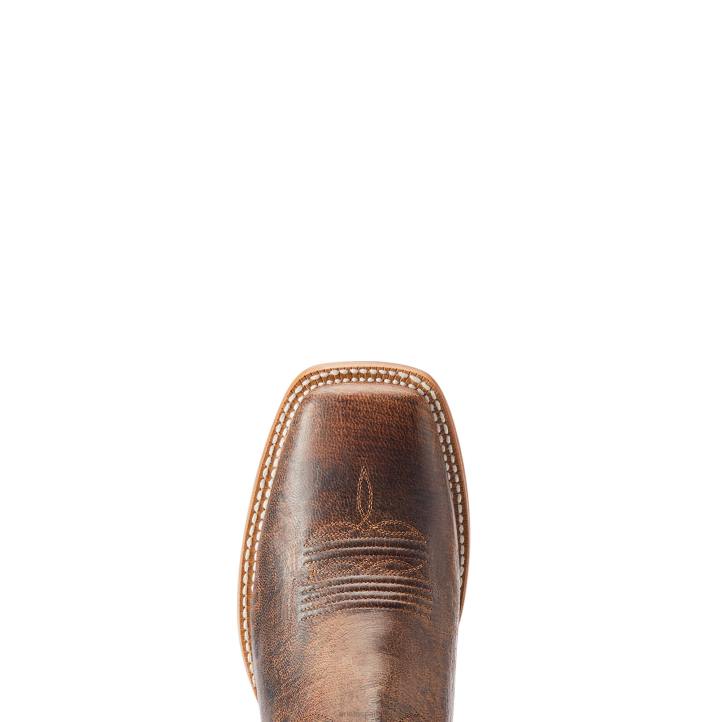 bota occidental Ariat hombres marrón quemado calzado 044J59