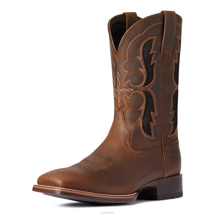 bota occidental dash venttek ultra Ariat hombres marrón angustiado calzado 044J201