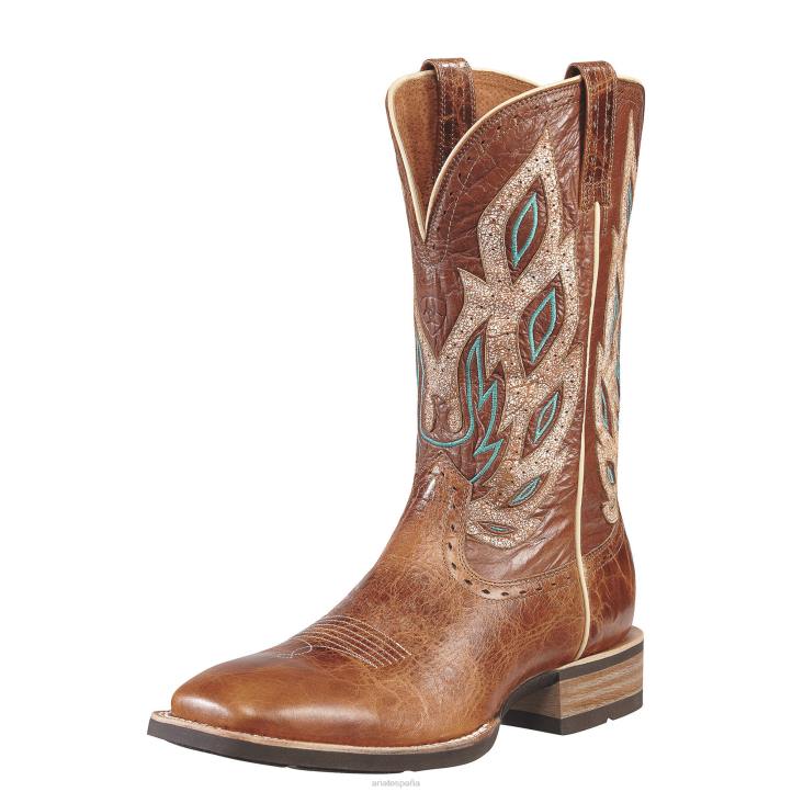 bota vaquera nighthawk Ariat hombres bestia marrón calzado 044J195
