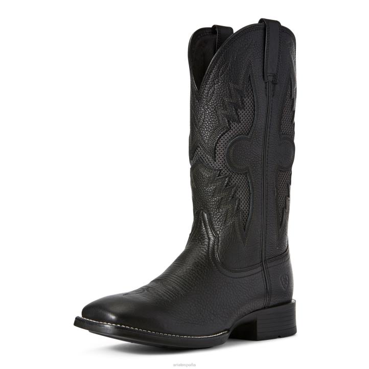 bota vaquera solado venttek Ariat hombres carbono negro calzado 044J67