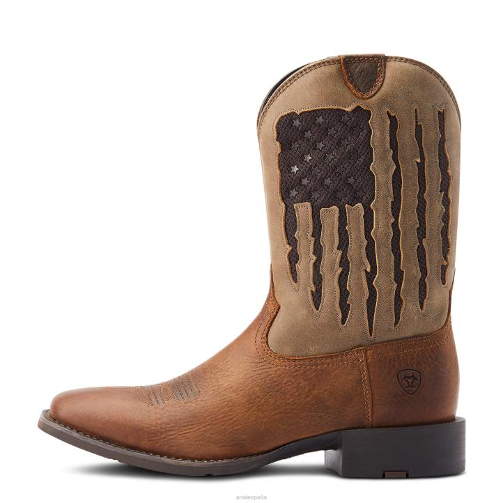bota vaquera sport my country venttek Ariat hombres fiel marrón calzado 044J71