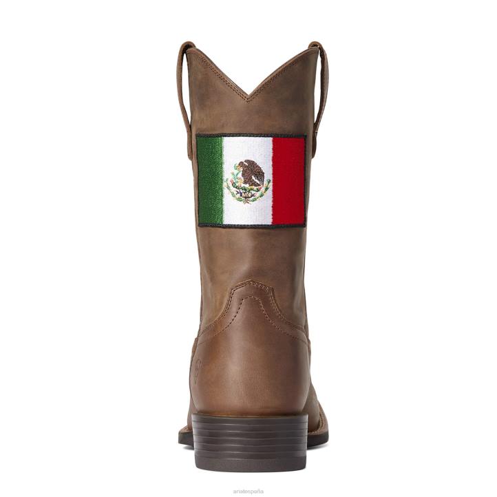 bota vaquera sport orgullo mexicano ii Ariat hombres marrón angustiado calzado 044J69