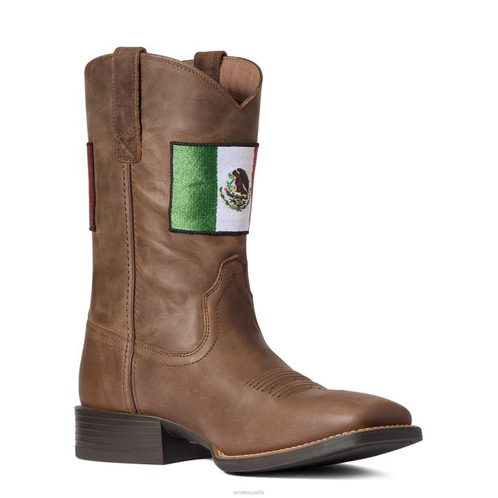 bota vaquera sport orgullo mexicano ii Ariat hombres marrón angustiado calzado 044J69