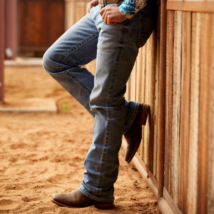 bota vaquera tirachinas Ariat hombres óxido ruidoso calzado 044J28