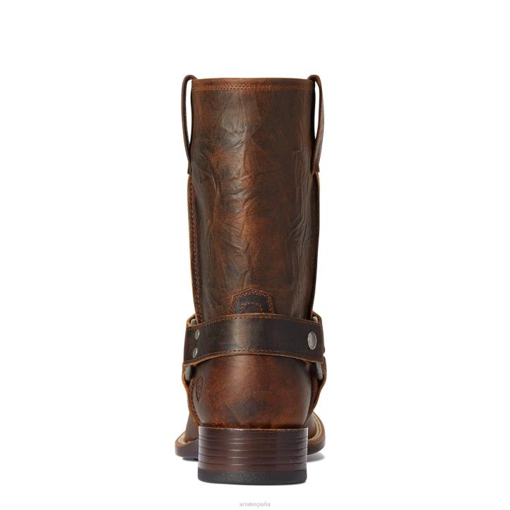 botas patriot ultra western con arnés Ariat hombres barra superior marrón calzado 044J48