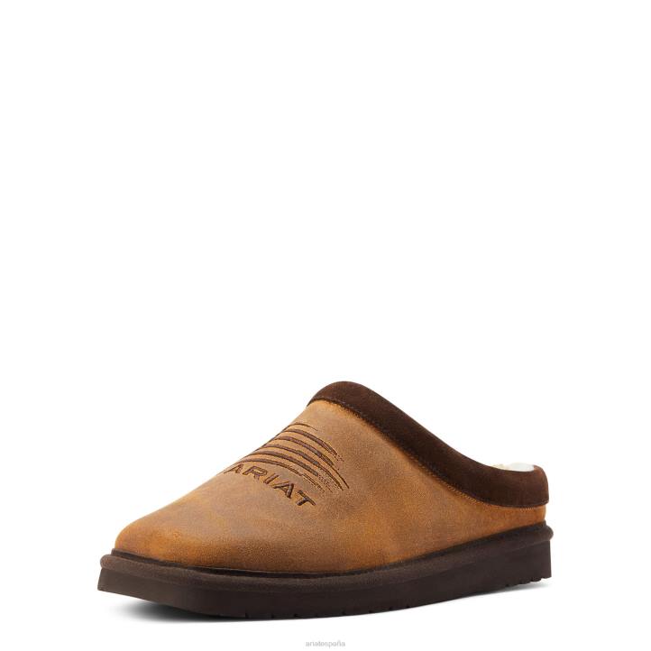 pantufla patriota con puntera cuadrada Ariat hombres ante polvoriento calzado 044J461