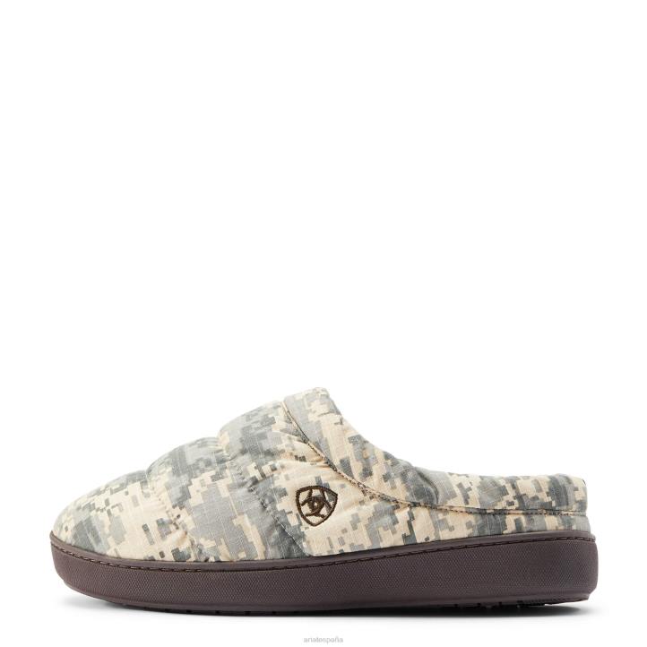 zapatilla tipo zueco crius Ariat hombres camuflaje digital sabio calzado 044J470
