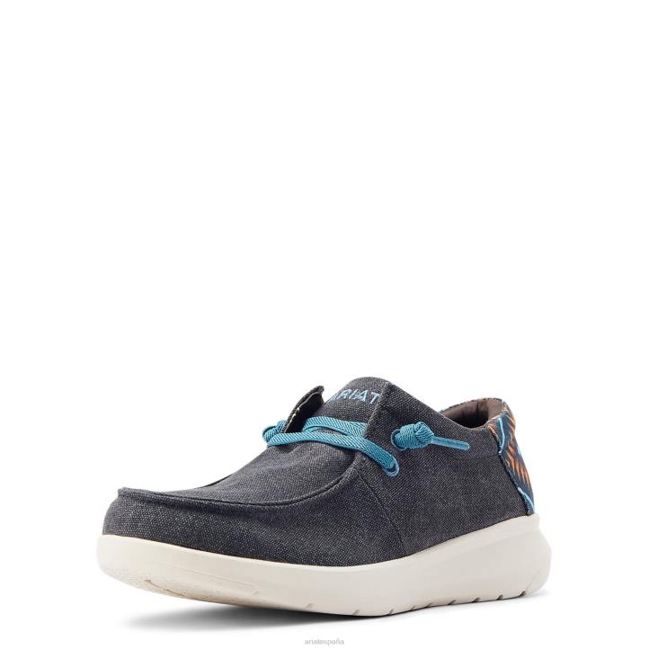 hilos 1 Ariat hombres azul carbón/azul suroeste calzado 044J418