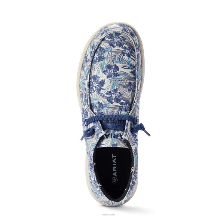 hilos 1 Ariat hombres hula azul calzado 044J439