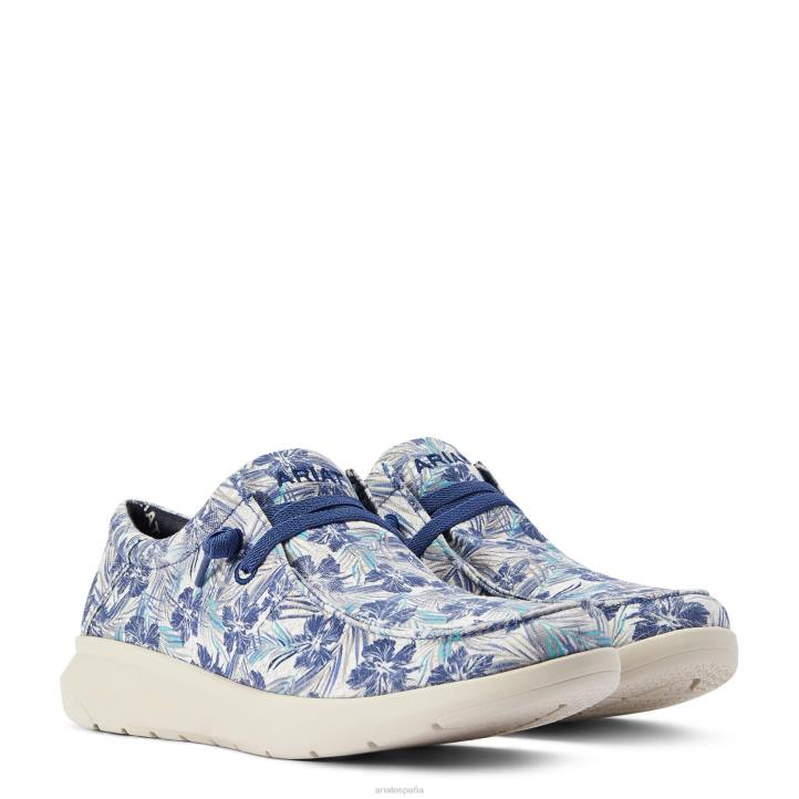 hilos 1 Ariat hombres hula azul calzado 044J439