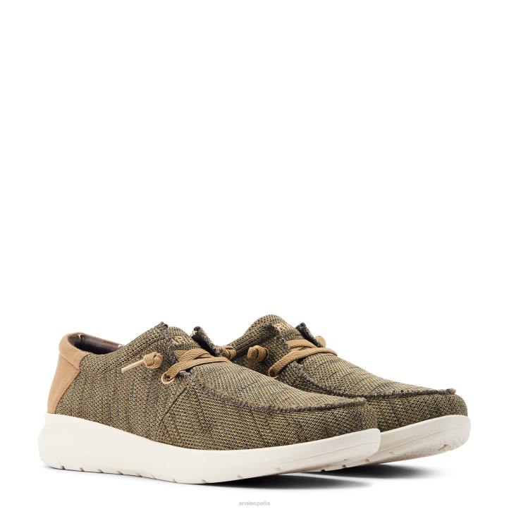 hilos 1 Ariat hombres oliva oscuro calzado 044J428