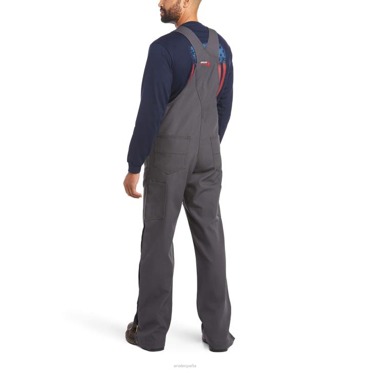 babero de lona fr sin forro Ariat hombres gris hierro fondos 044J1712