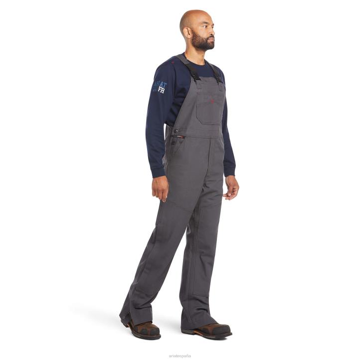 babero de lona fr sin forro Ariat hombres gris hierro fondos 044J1712