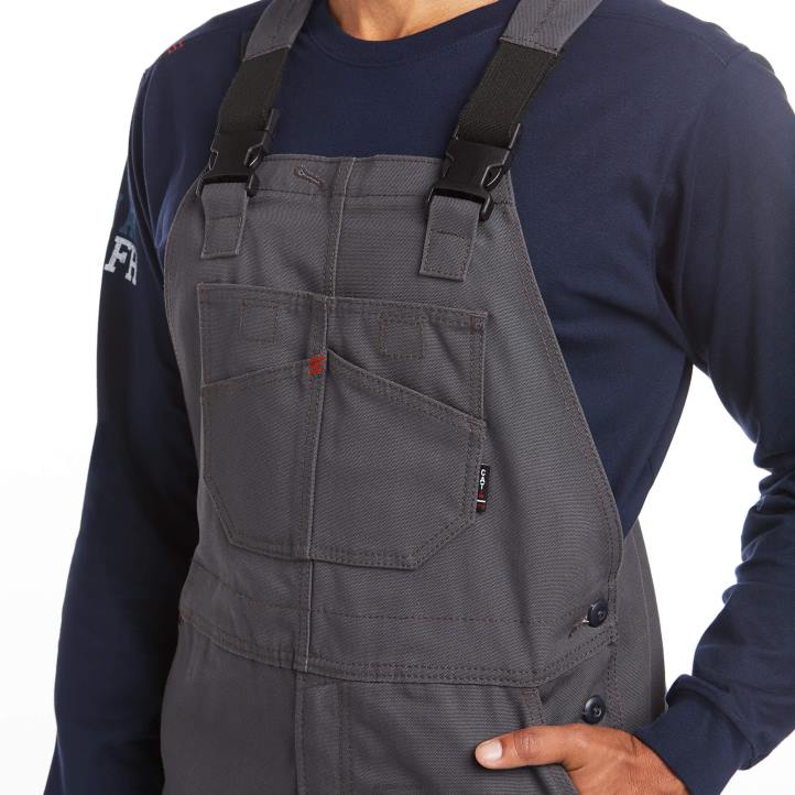 babero de lona fr sin forro Ariat hombres gris hierro fondos 044J1712