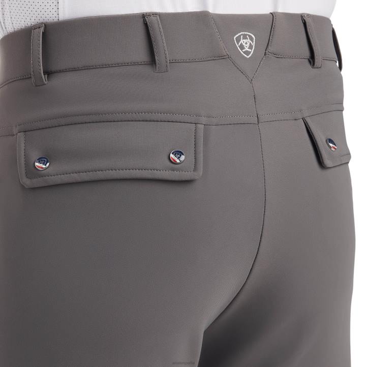 nalgas con parche de rodilla con agarre tri factor Ariat hombres gris ciruela fondos 044J1668