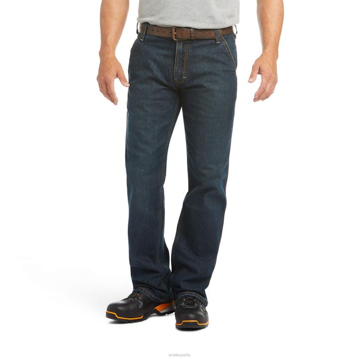 Rebar m4 jeans de talle bajo durastretch con corte tipo bota Ariat hombres fantasma fondos 044J1727