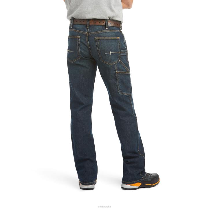Rebar m4 jeans de talle bajo durastretch con corte tipo bota Ariat hombres fantasma fondos 044J1727