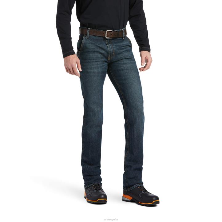 Vaqueros de pernera recta Rebar M7 Slim Durastretch Workhorse Ariat hombres mccoy fondos 044J1739