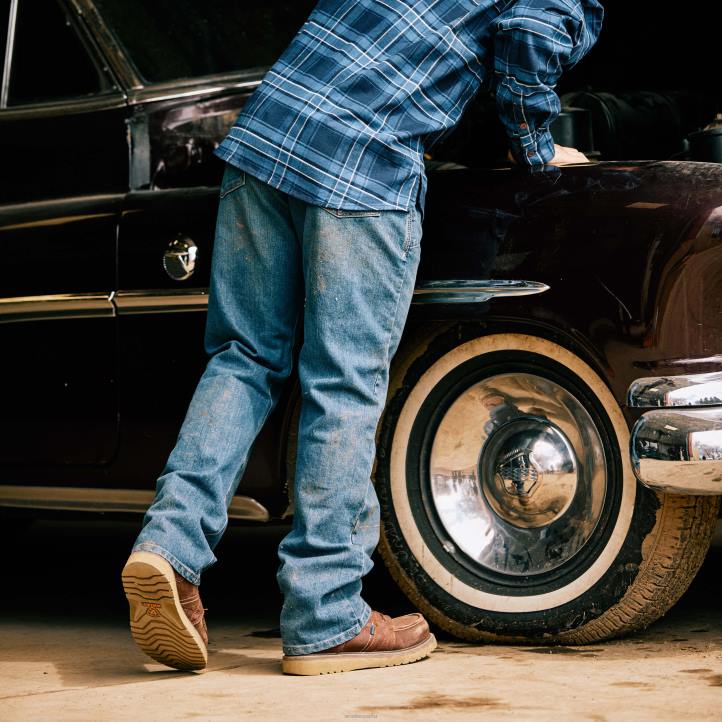 jeans rebar m4 relajados durastretch básicos con corte de bota Ariat hombres carabina fondos 044J481