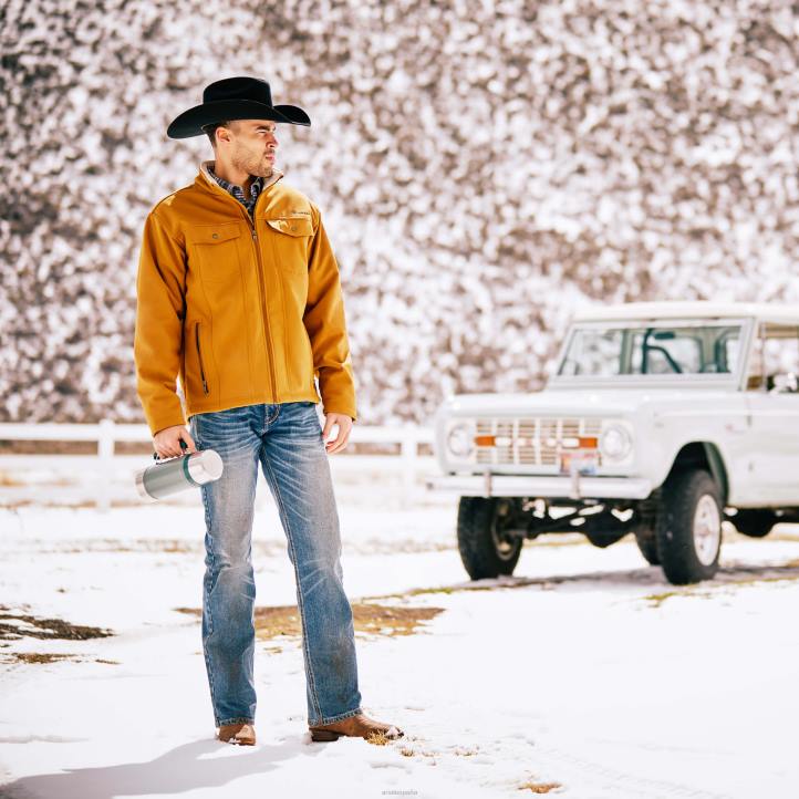 jeans rectos slim madera m7 Ariat hombres Samwell fondos 044J498