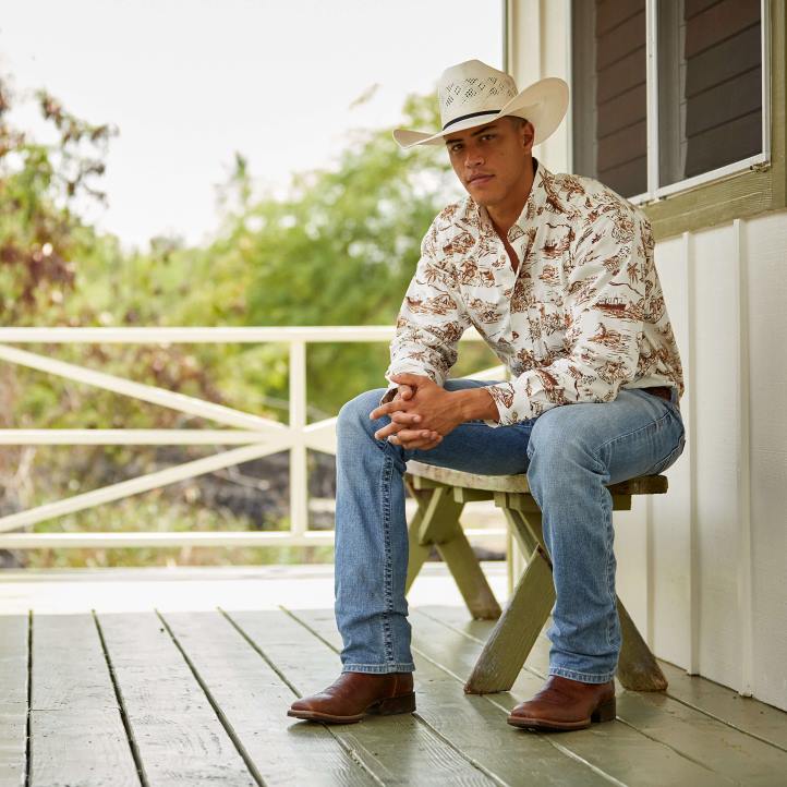 vaqueros rectos m7 slim 3d courtland Ariat hombres shasta fondos 044J479