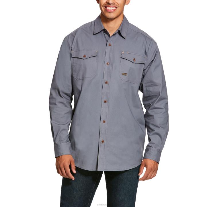 Camisa de trabajo de ajuste clásico durastretch resistente hecha con barras de refuerzo Ariat hombres acero tapas 044J1125