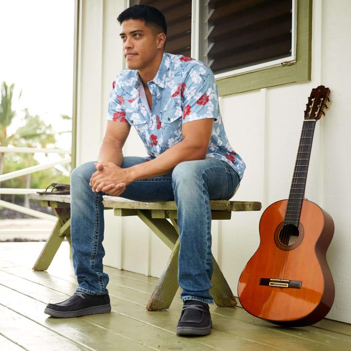 camisa ajustada venttek western aloha Ariat hombres cambray azul tapas 044J1339