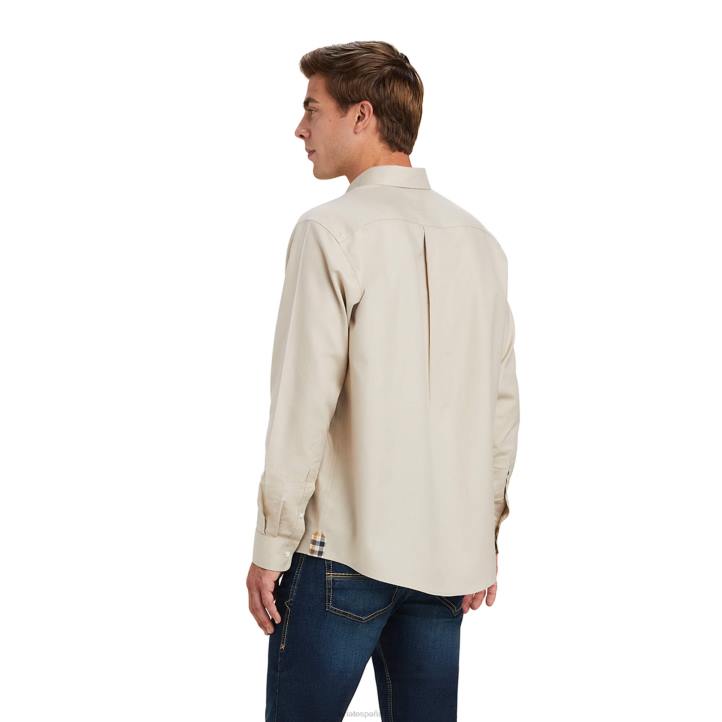 camisa clemente Ariat hombres brezo de avena tapas 044J1335